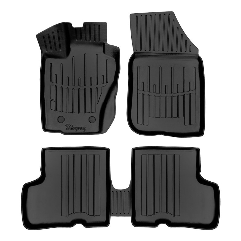 Duster (2010-2015) (4WD) комплект 3D килимків з 5 штук