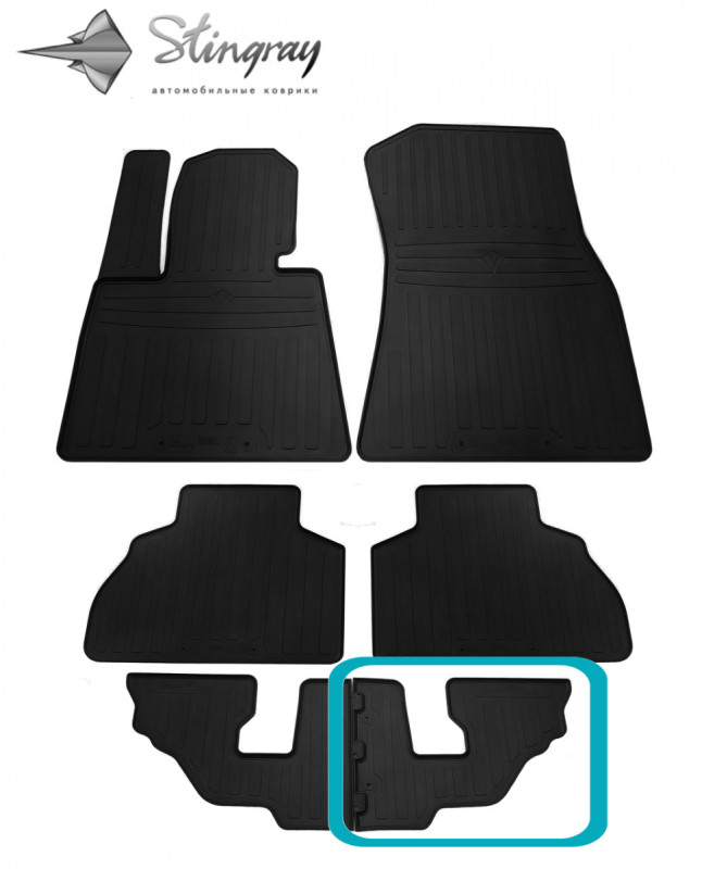 X7 (G07) (6 seats) (2018-..) килимок задній правий (2)