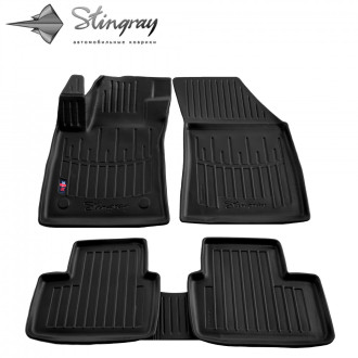 Megane IV (sedan/universal) 2015-...) комплект 3D килимків з 5 штук