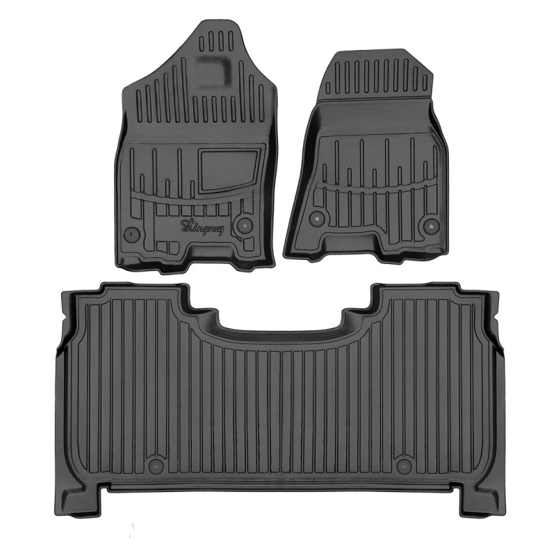 RAM 1500 (Crew cab) (2018-2024) комплект 3D килимків з 3 штук