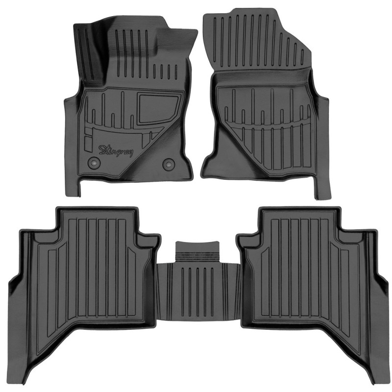 Hilux VIII (Crew Cab) (2015–...) комплект 3D килимків з 5 штук