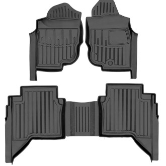 Hilux VII (Crew Cab) (ПРАВЕ КЕРМО) (2004-2015) комплект 3D килимків з 5 штук
