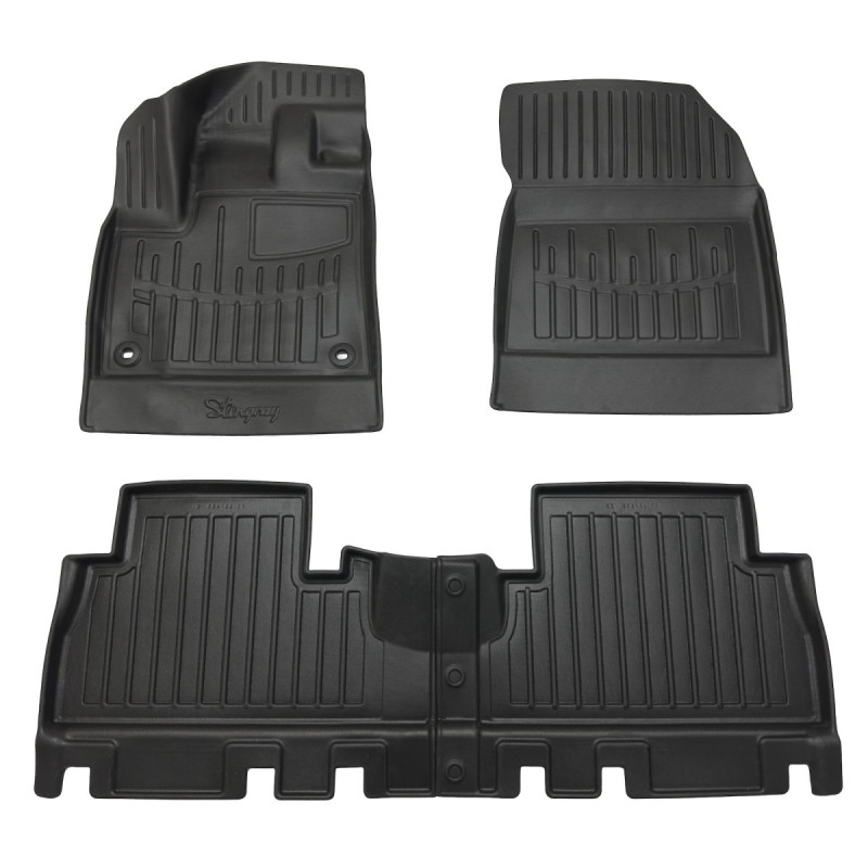 Berlingo III (2018-...) (with armrest) комплект 3D килимків з 4 штук